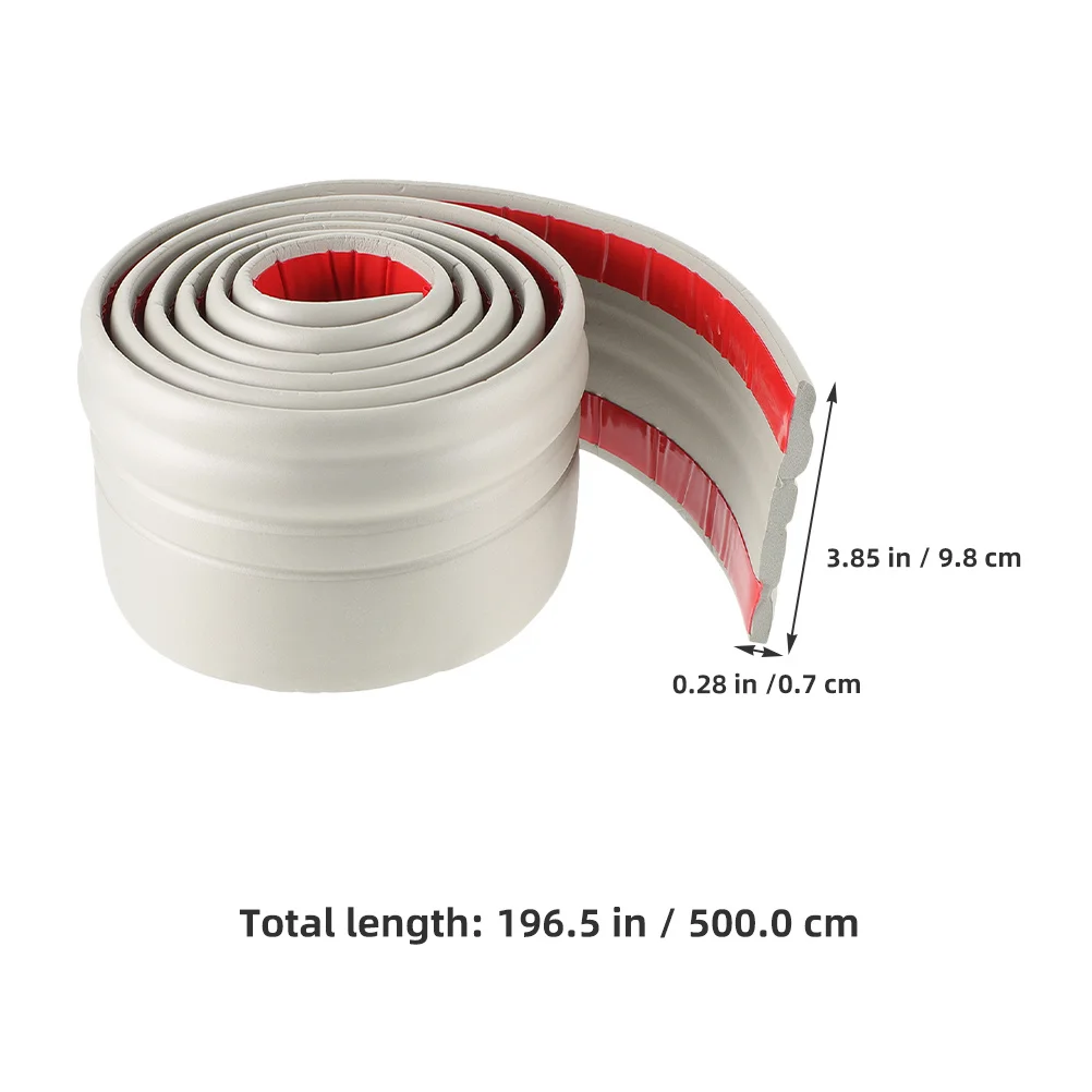 زخرفة قولبة جدارية متينة ذاتية اللصق من Nbr للجدران الخلفية وحواف الأرضية سهلة التركيب