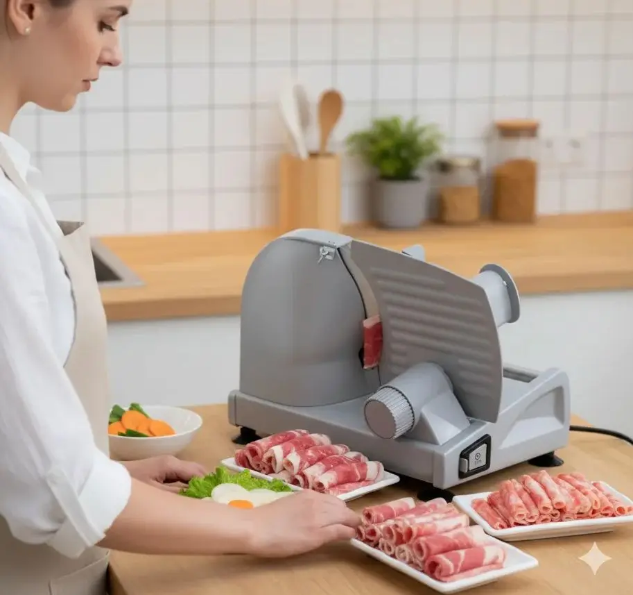 Electric Slicer for Household Beef Roll Cutting Small Home Use Meat Slicer Ideal for Thin Slices Perfect Kitchen Tool