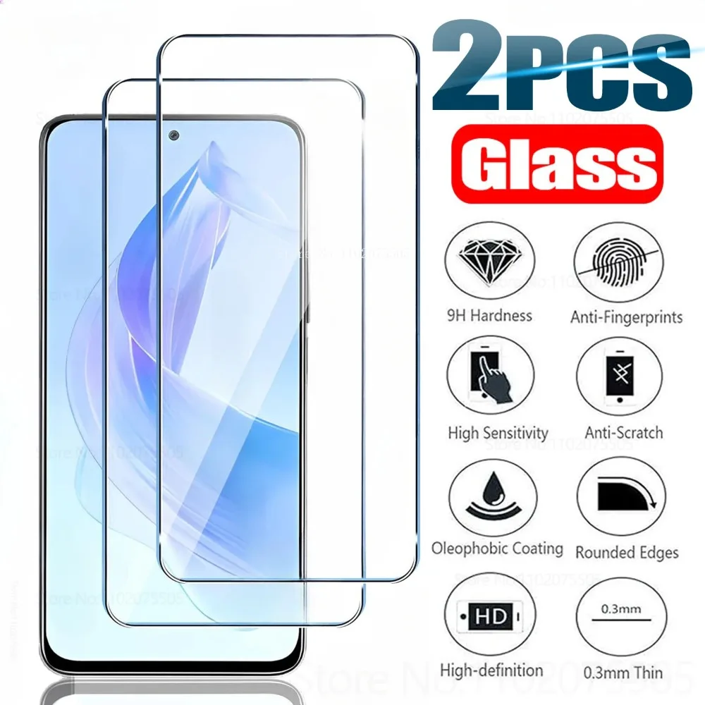 2PCS Full Screen Protector for Honor 8 9 8A 8X 9A 9C 9X Tempered Glass for Honor 20 10 30 Lite X8 X8A 4G X7 X6 X9 X10 5G Glass