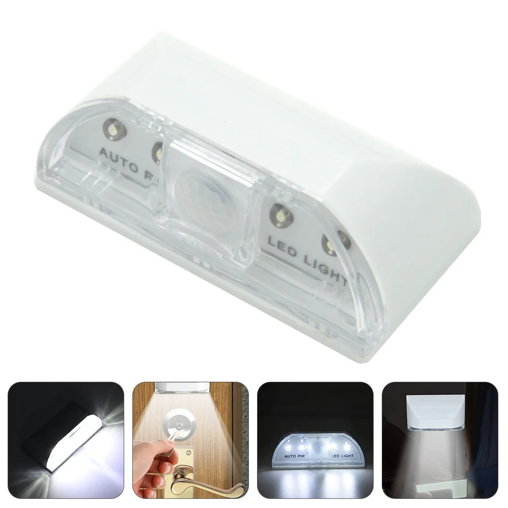 Portable Door Lock Sensor Light Night Rechargeable Abs Powered Auto PIR Keyhole Lamp