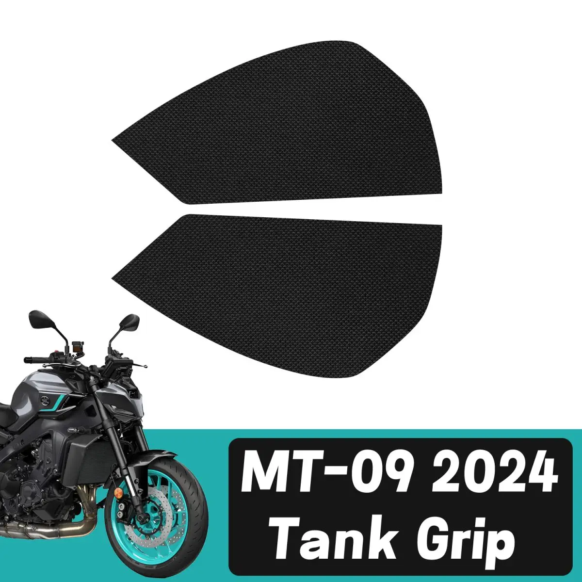 

For YAMAHA MT09 2024 Tank Traction Grips Pads Silicone Rubber