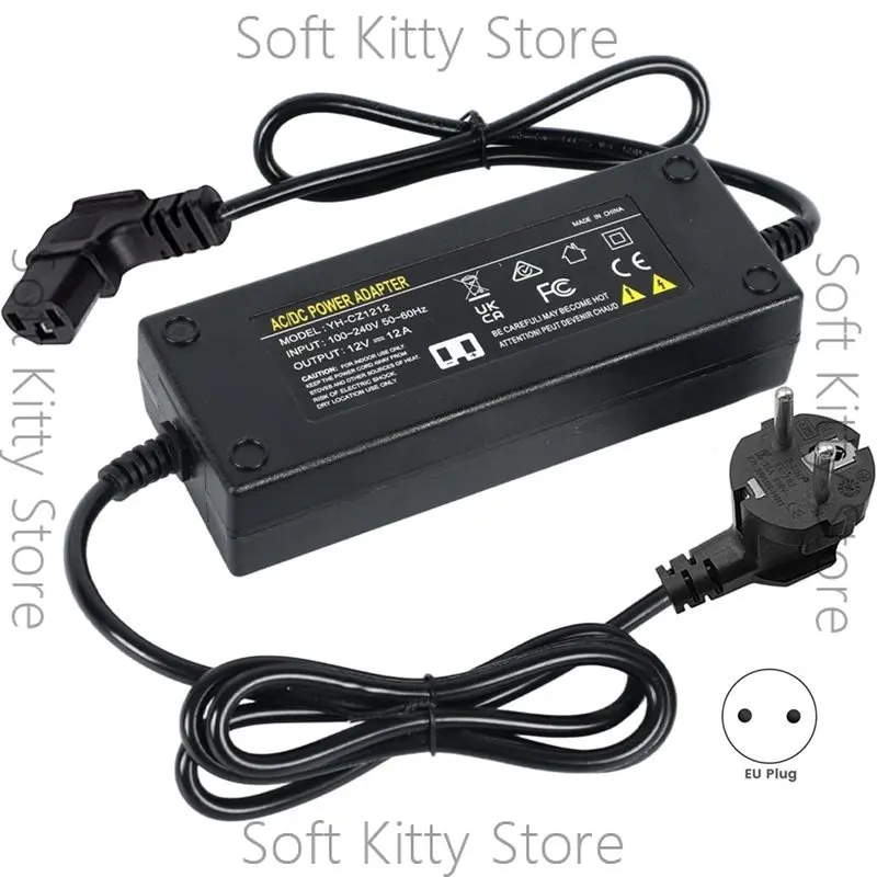 Air Heater 12V Auxiliary Heater Diesel Power Supply, 230 V To 12 V Adapter For 5 KW 8 KW All-In-One Diesel EU Plug