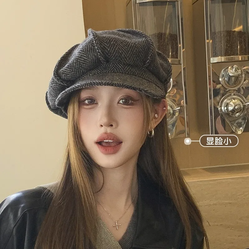 outono-e-inverno-versatil-nuvem-octogonal-circunferencia-da-cabeca-grande-mostrar-rosto-pequeno-chapeu-pintor-retro