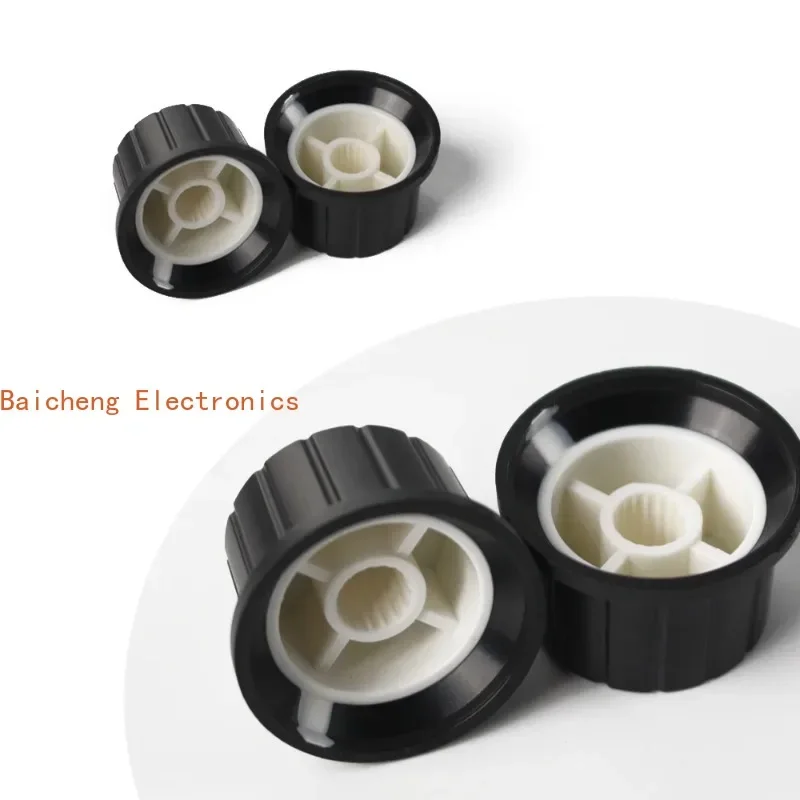 10PCS 24*15mm Potentiometer Knob Cap Flower-axis Volume Control Knobs white for Encoder
