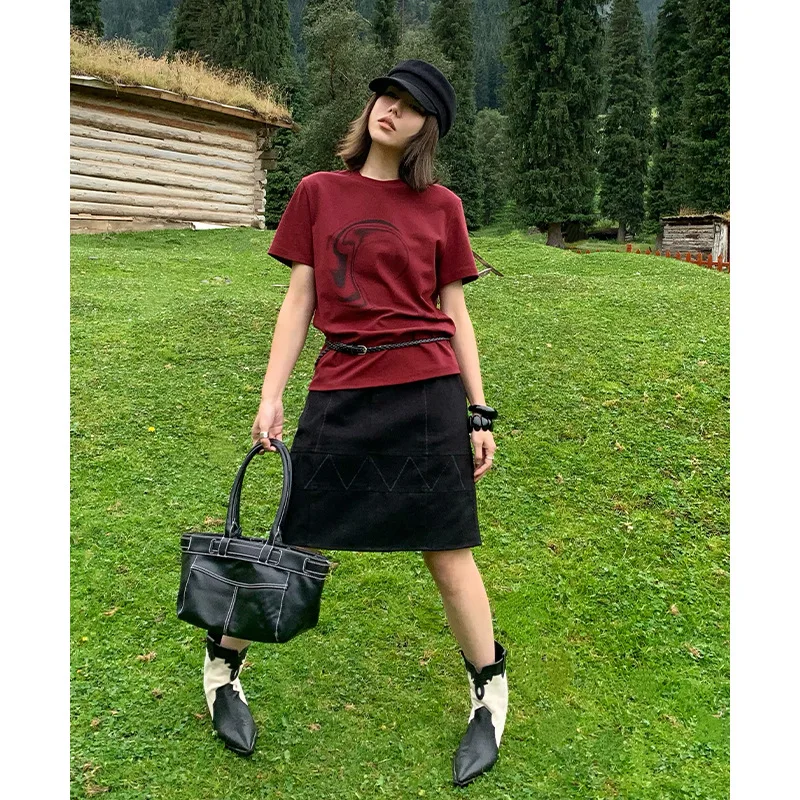 

Широкие брюки с высокой талией, женские свободные модные тонкие летние брюки, европейская юбка трапециевидной формы для поездок на работу