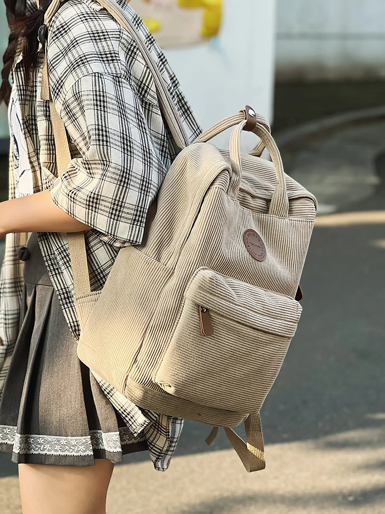 

Trendy Korean Sle Velvet oulder Bag Large Capaci Pure Color Striped Handbag for Girls Students Daily Use Soft Bapa