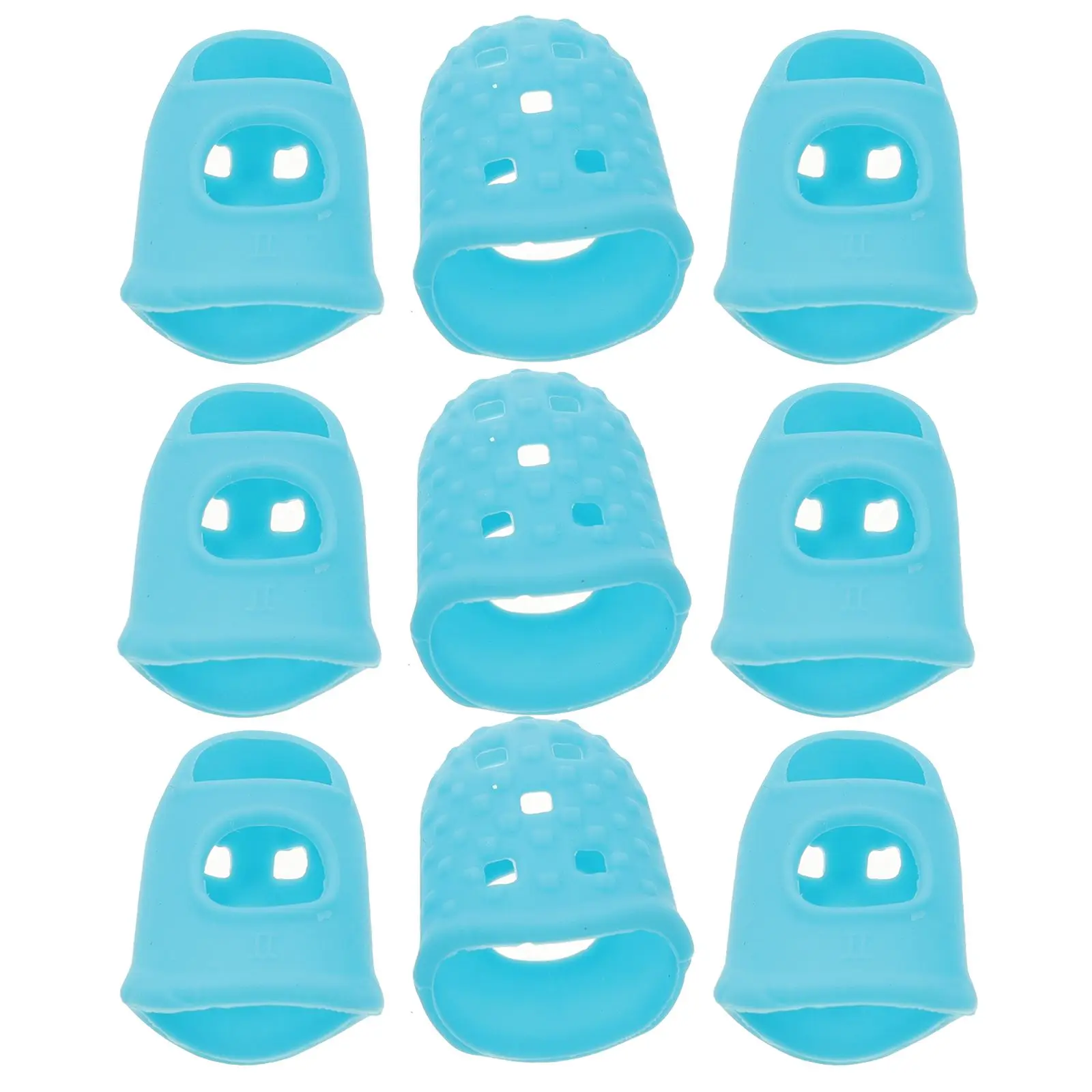 

10 Pcs Anti Slip Finger Cots Protective Caps Cross Stitch Embroidery Nail Protector Covers Lightweight Portable Sewing Supplies