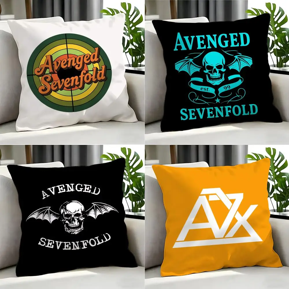metal Avenged Sevenfold Cushion Cover Cushion Cover Set 4Pcs 50x50 45x45 40x40 Pillowcase Decorative Sofa Home Decor