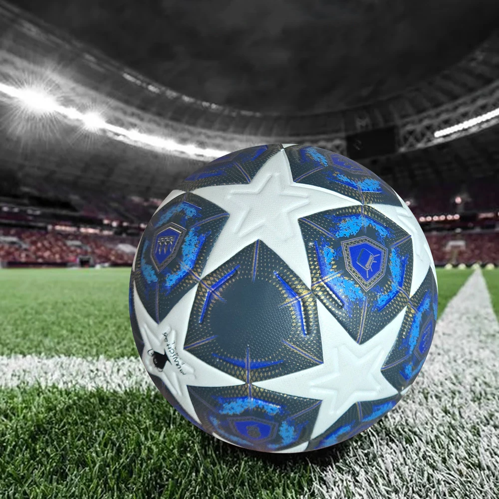 1pc PU 클래식 축구 공 표준 크기 5 원활한 축구 야외 스포츠 리그 경기 훈련 공에 적합