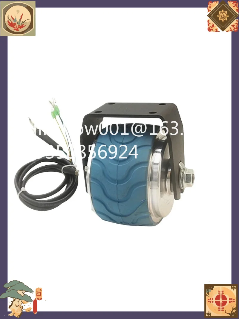 4 inch toothed reduction brushless motor 116 arc pattern DC motor wheel hub low speed large torque rail push food cart