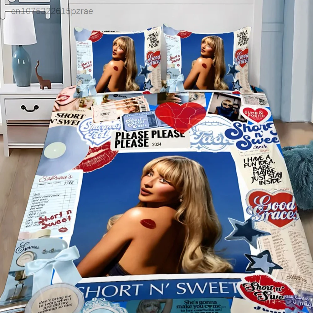 Singer Boy C-Carpenter Girl S-Sabrina Bedding Set Bedroom Soft Modern Bedspreads Comefortable Duvet Cover Quilt Cover Pillowcase