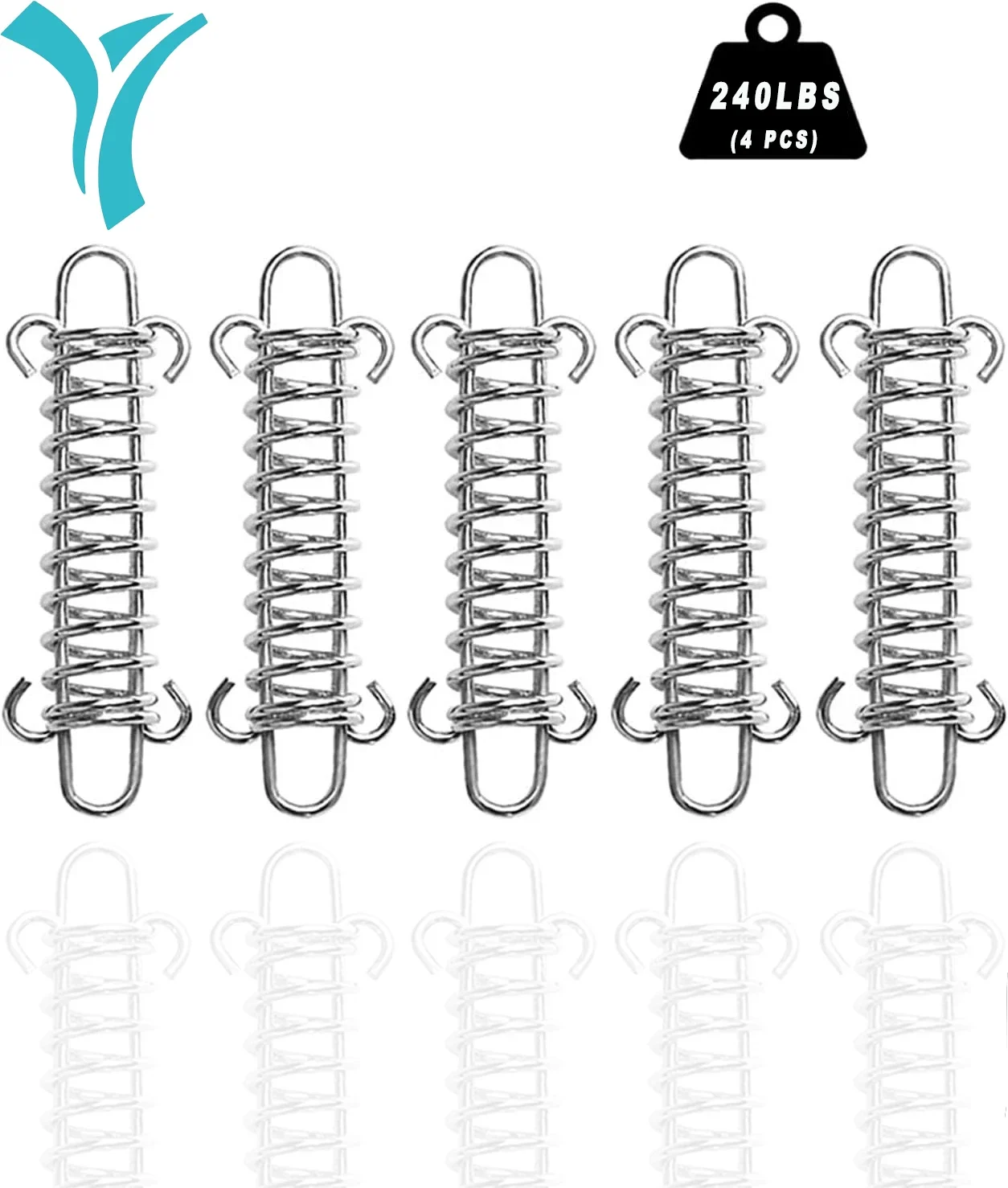 

Dog Leash Shock Absorbing Spring-4 Pcs Sun Shade Heavy Duty Steel Tent Rope Fixed Buckle Tensioner/Tightener for Outdoor Camping