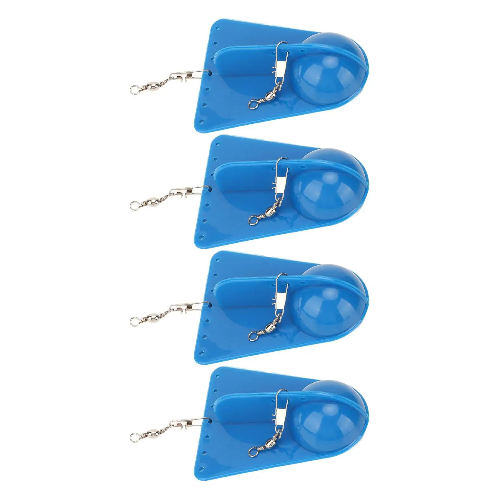 4PCS Blue Round Belly Fishing Diving Boards for Deep Sea Trolling Fish on for boat