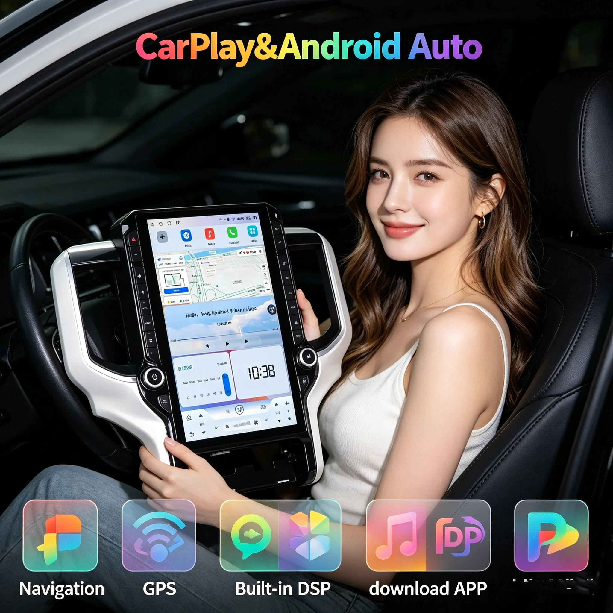 Android 13 Car Radio For Dodge RAM 1500 2500 3500 2008 2009 2010 - 2023 Multimedia Auto Stereo Player Touch Screen GPS Head Unit