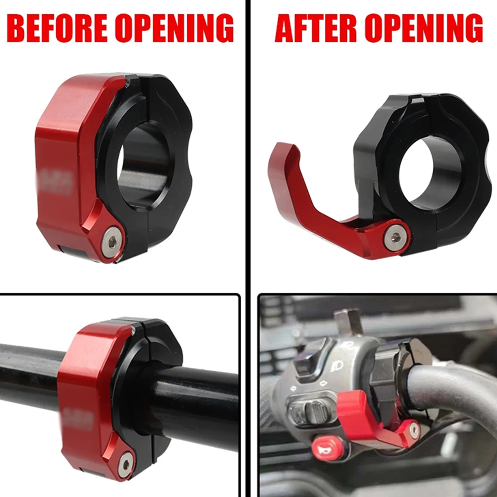 FOR GSX-S1000GX 2024 22MM Helmet Holder CNC Aluminum Luggage Hook Bracket Hanger Hook gsx-s1000gx 2023-2024+ Accessories