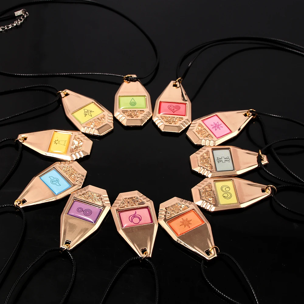 Anime Digimon Adventure Colar para Homens e Mulheres, Tag e Crista, Monstro Digital, Evolution Pendant, Corda, Jóias Cosplay