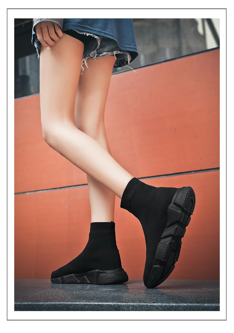 2025, schwarze High-Top-Sneaker für Herren und Damen, klassische Designer-Strick-Freizeit-Sneaker für Herren, modische, bequeme Slip-on-Sportschuhe für Damen – Detail 27