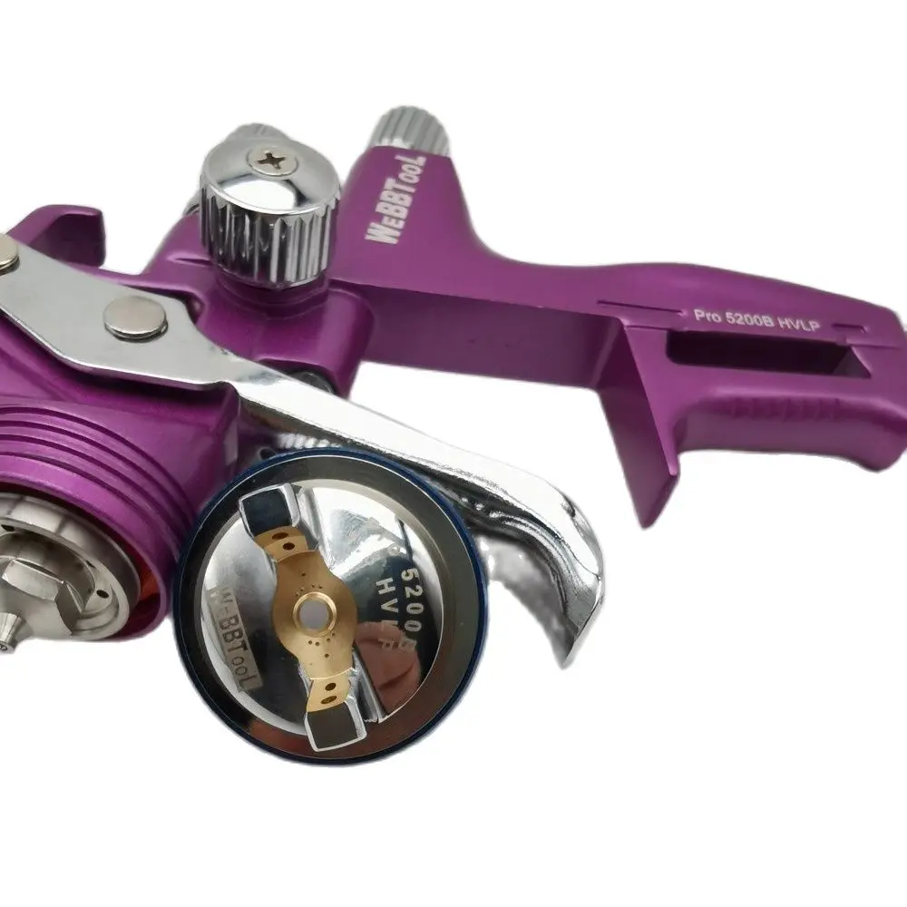 Imagem -05 - Paint Air Spray Gun For Car Paint Spray Gun Bico Pintado Pulverizador Verniz Alta Eficiência 5200b 1.3 mm 1.7 mm 2.0 mm