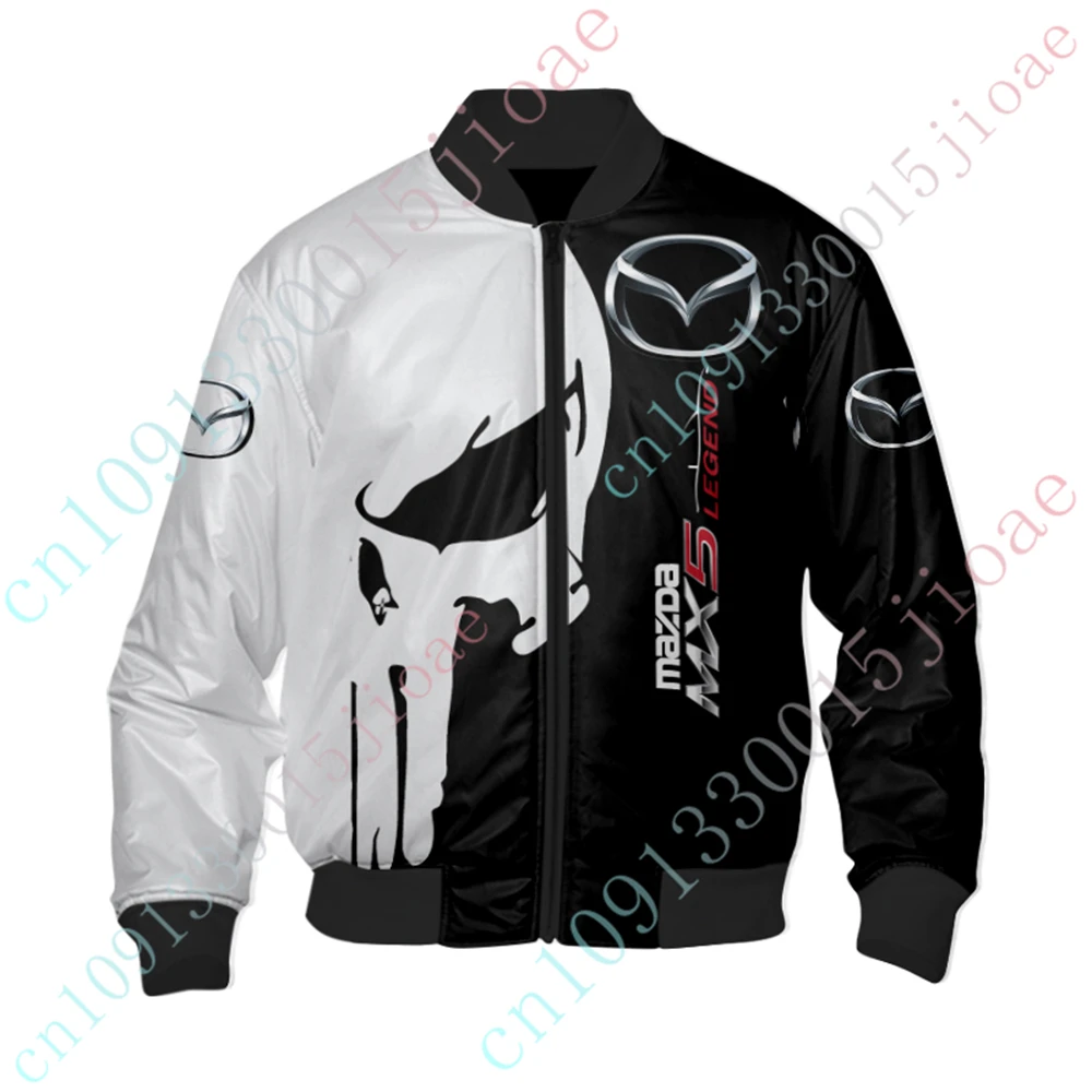 Mazda Clothing Harajuku Parkas Windbreaker Thick Coat Jackets For Men Techwear Baseball Uniform Bomber Jacket Custom Logo