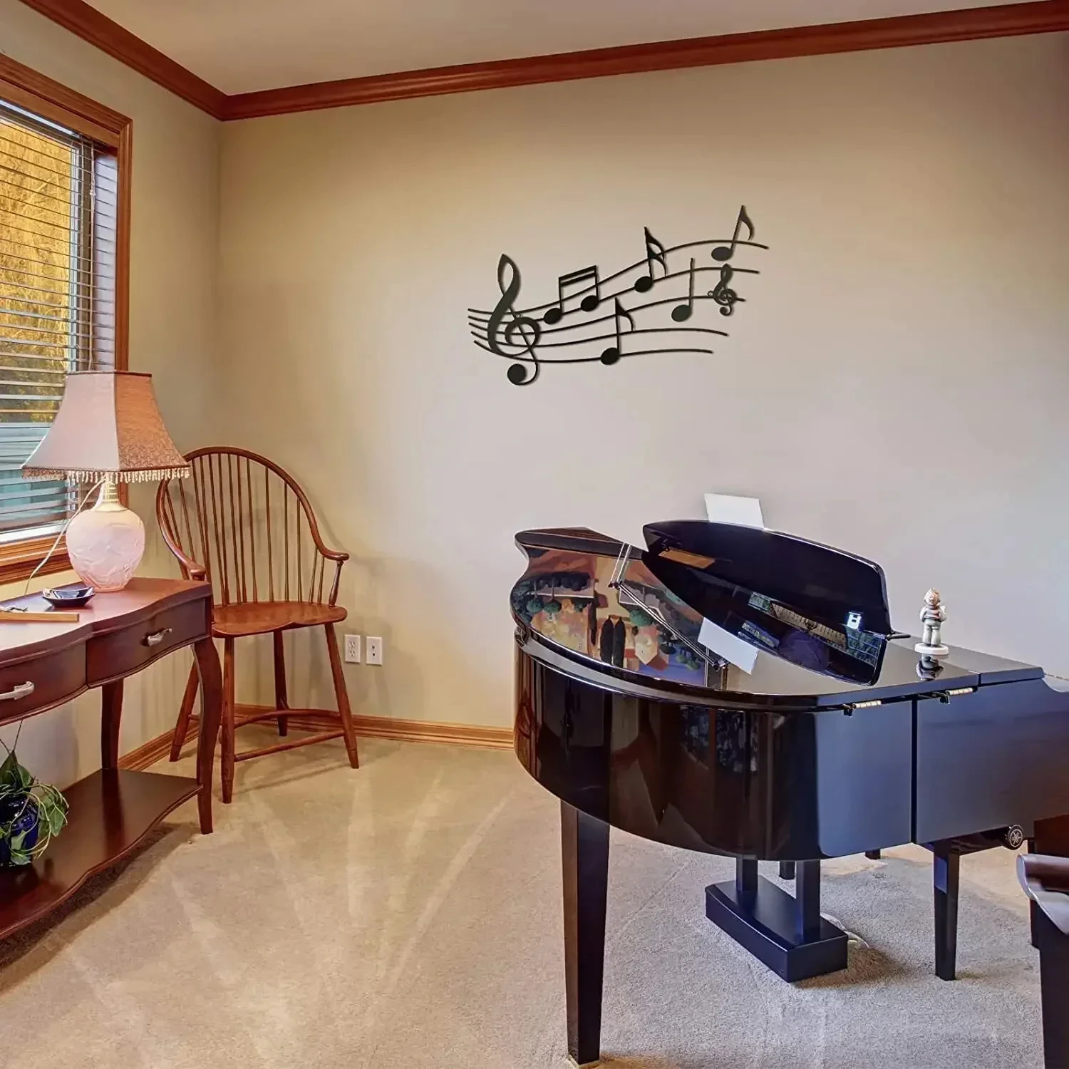 ملاحظة الموسيقى جدار ديكور المعادن الموسيقى ملاحظات جدار الفن الموسيقى موضوع ملاحظة ديكور المنزل الديكور الداخلي والخارجي