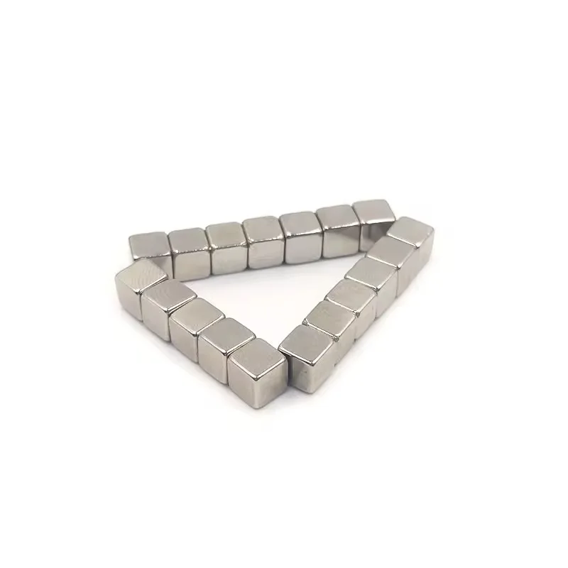 N52 5*5*5mm nickel‑copper‑nickel Magnets epoxy Block Square 5x5x5 Superpowered Neodymium Search Magnetic  MagicCube