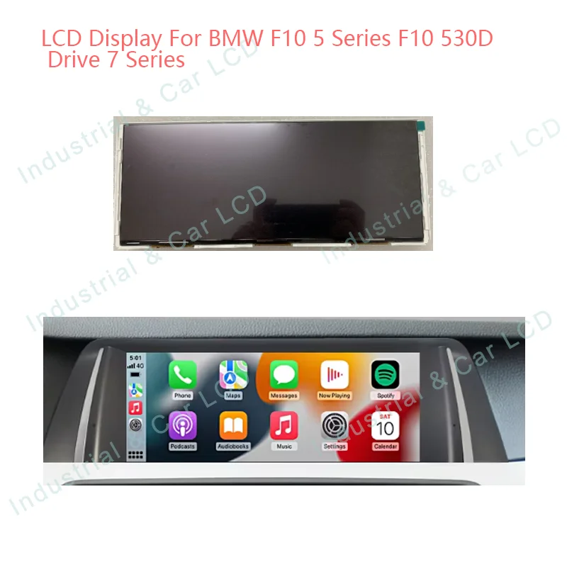 For BMW F10 5 Series Original 10.2 Inch LCD Display  F10 530D Drive 7 Series NBT Unit GPS Audio System LCD Monitor