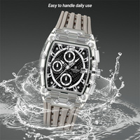 NAVIFORCE 2025 New Original Men Watches 5ATM Waterproof Sport Quartz Multifunction Silicone Band Fashion Square Case WristWatch
