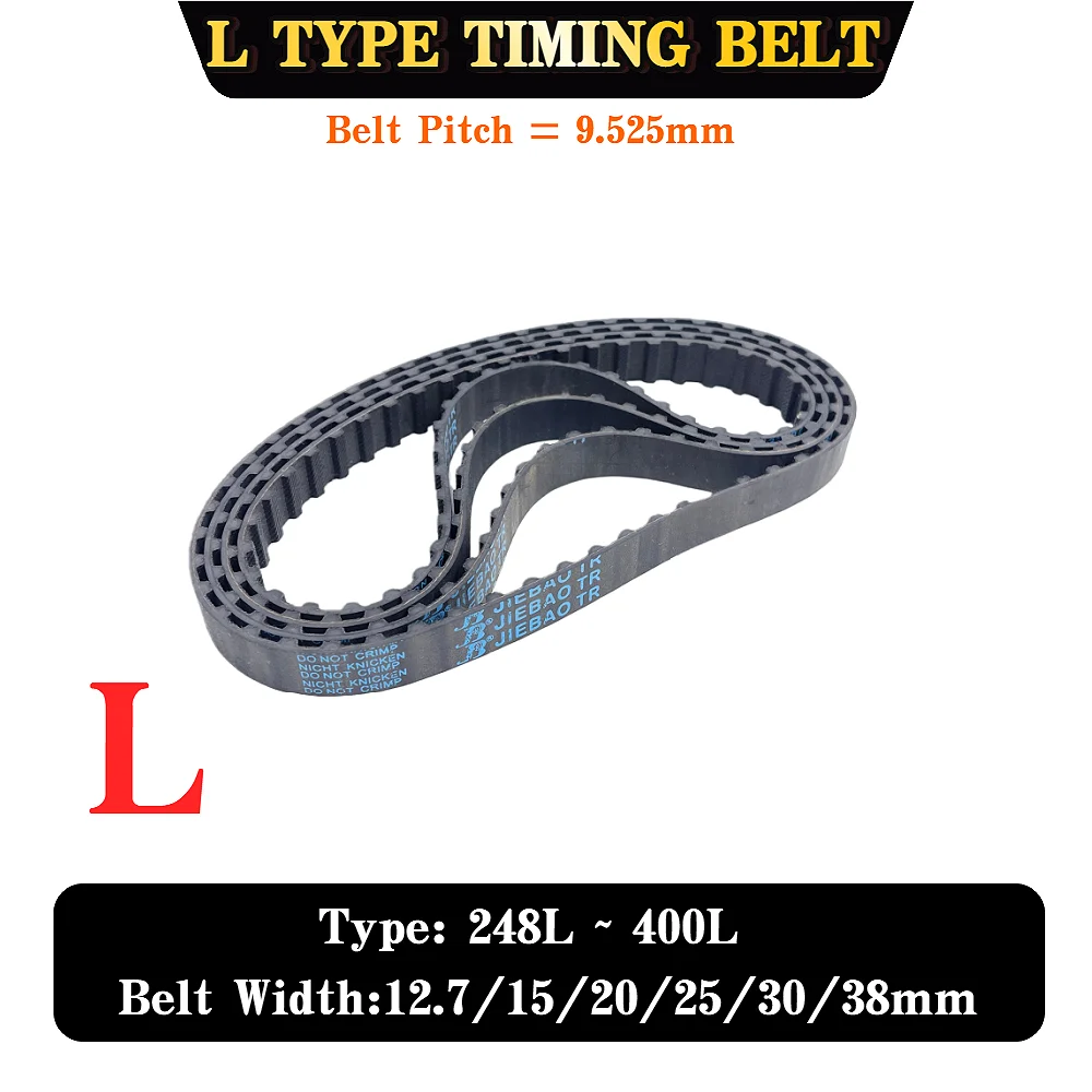L Timing Belt 248L to 400L  Belt Width 12.7mm 15mm 20mm 25mm 30mm 38mm L Synchronous Belt Closed Loop Belts L