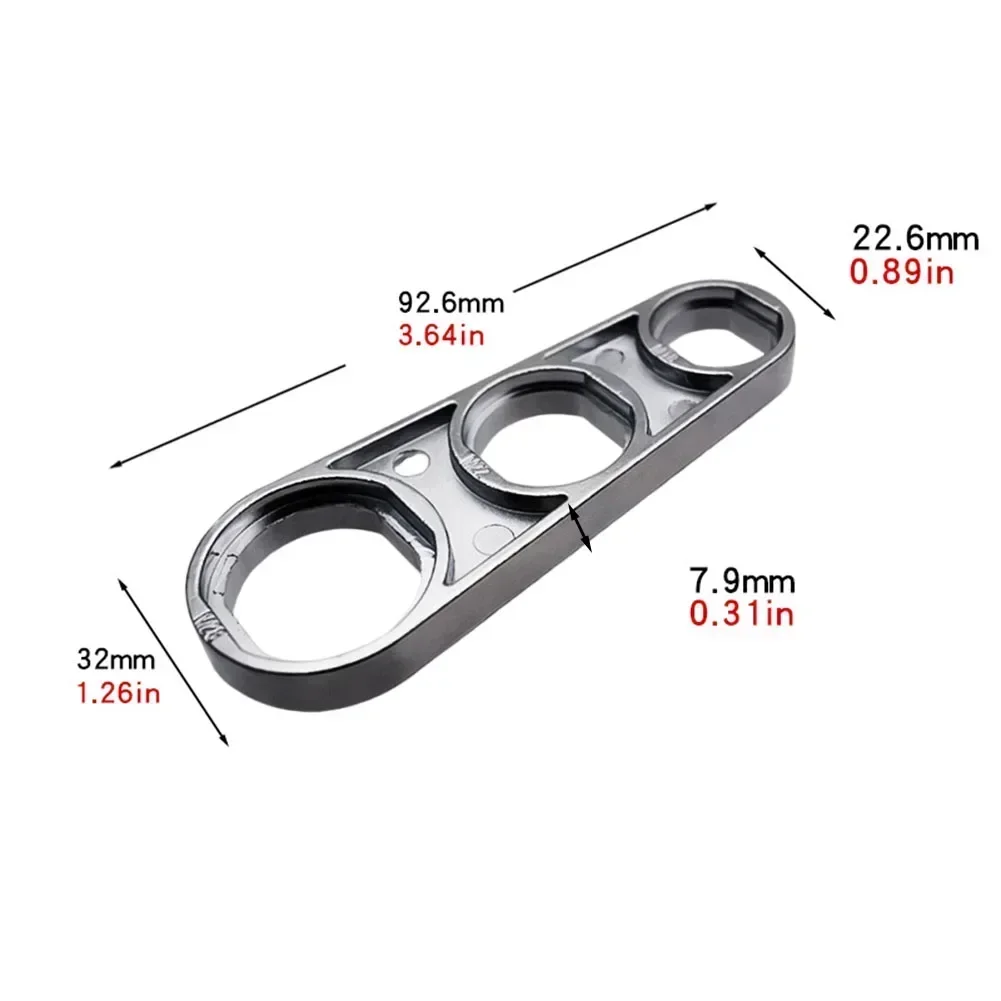 6in1 Wrench Kraan Beluchter Demontage Moersleutel Waterstroom Aanpassen Kraan Waskolf Moersleutel Loodgieter 92.6*32*22.6mm Moersleutel