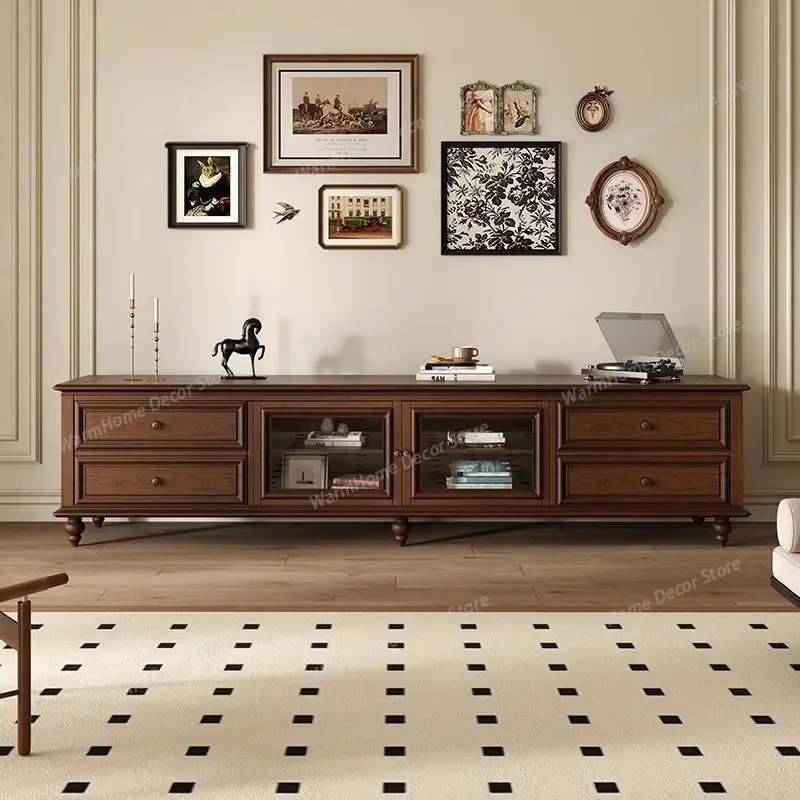 

Living Room Drawer TV Stands Home Shelf Retro Multi-functional TV Stands Bedroom Wooden Furniture Gabinete De