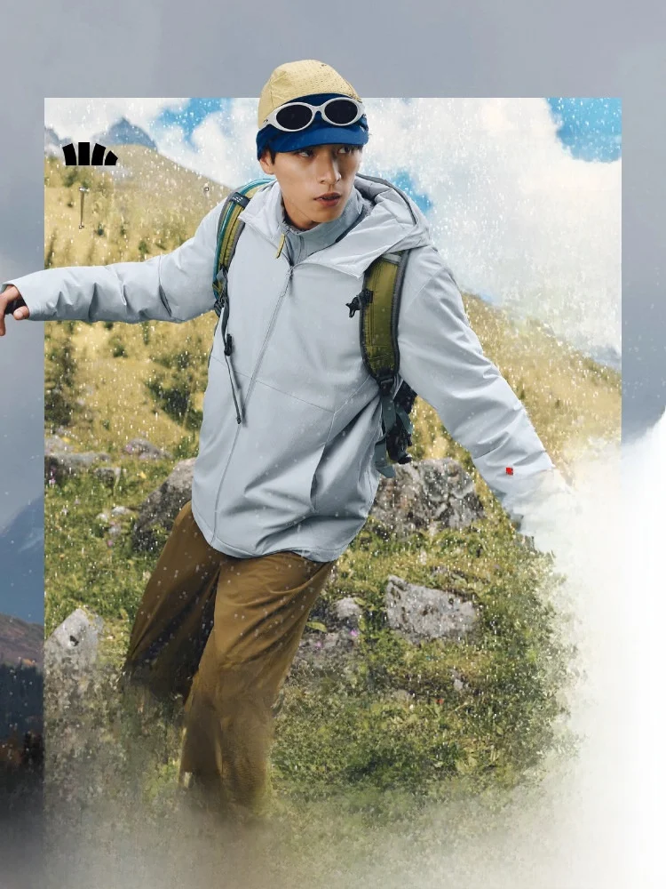 

Мужская хлопковая куртка Bamboo Le с капюшоном: легкая, дышащая, теплая, антистатическая, свободного кроя, ветрозащитная, износостойкая