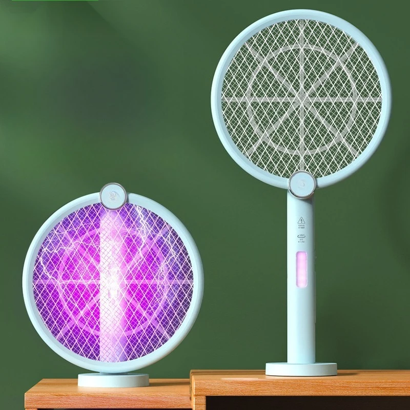 2-in-1 0-degree wall lure mosquito repellent folding electric mosquito swatter, electric mosquito swatter