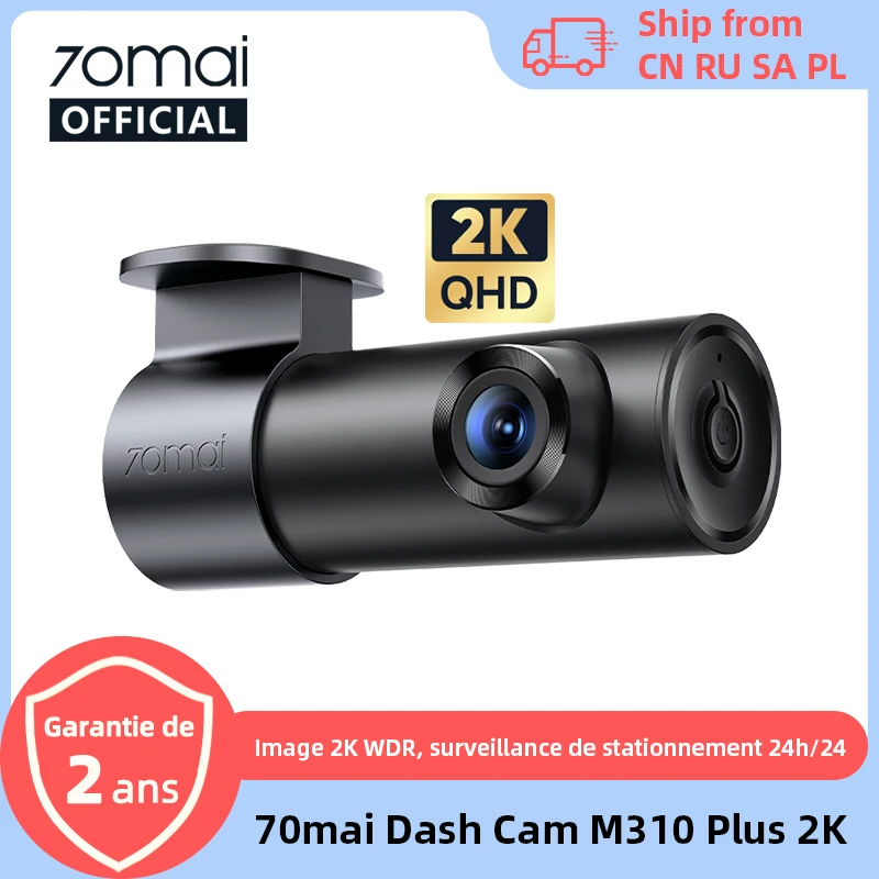 Caméra embarquée 70mai M310 Plus 2K 1440P 143 ° FOV F1.55 Contrôle vocal intelligent Surveillance de stationnement 24h Vision nocturne 70mai M310 Plus 2K Caméra embarquée