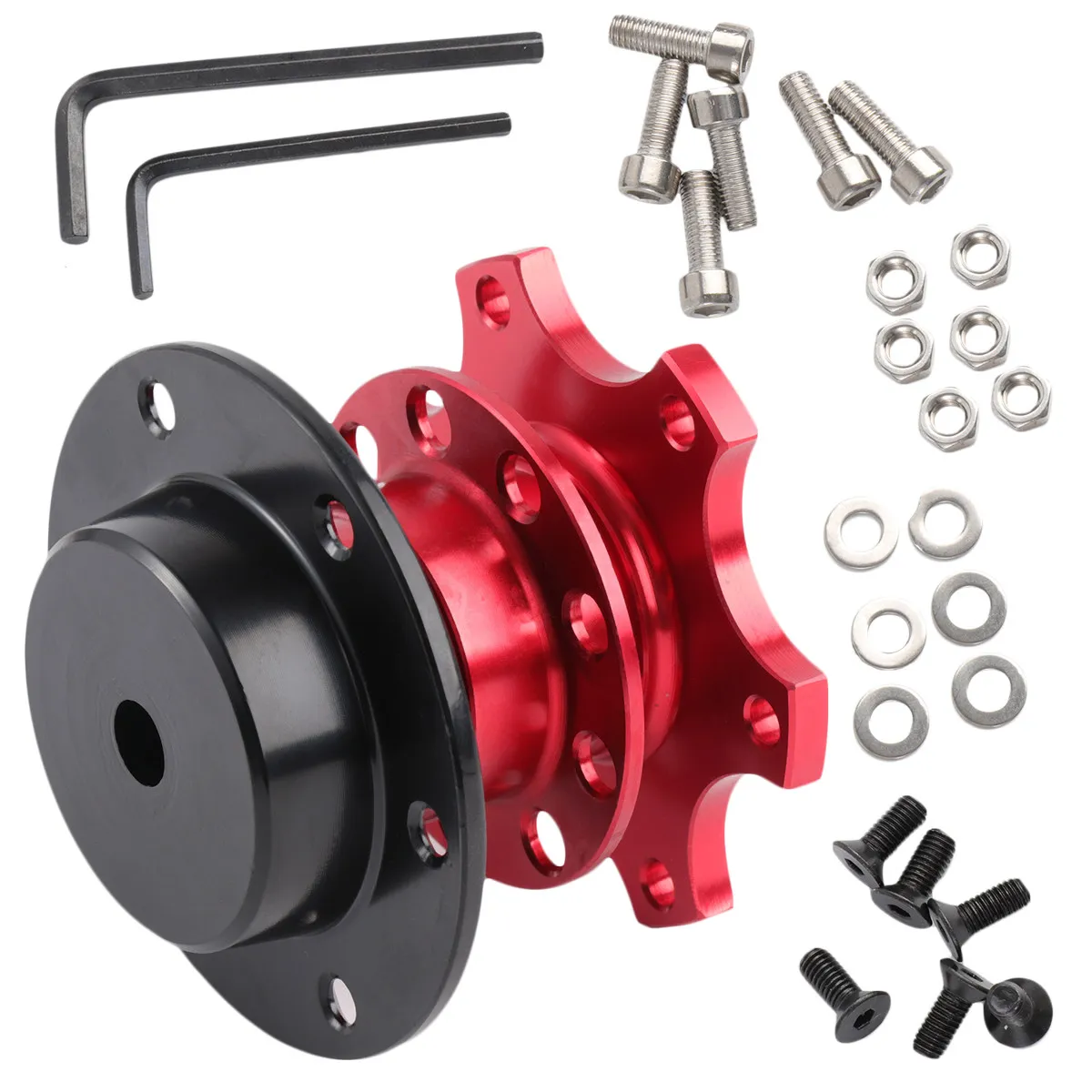 Formula Steering Wheel Quick Release Device Red Car Steering Heighten Adapter Increase Adapter Professional Racing Tool