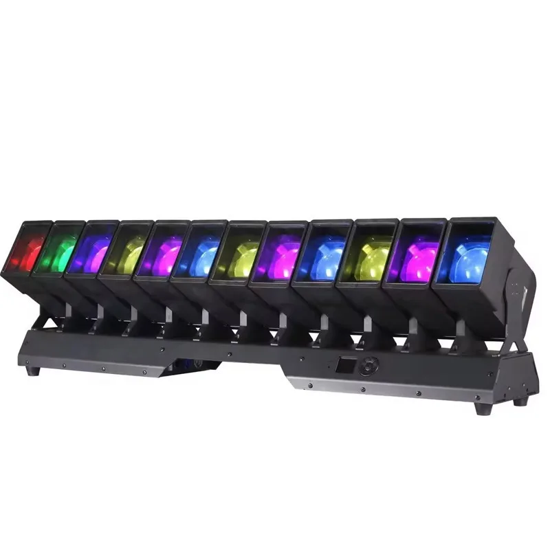 

12*60W Long Beam Light Thousand Hand Avalokitesvara Lighting Curtain Background Pixel Control Bar KTV Stage Lamp For Dj Concert