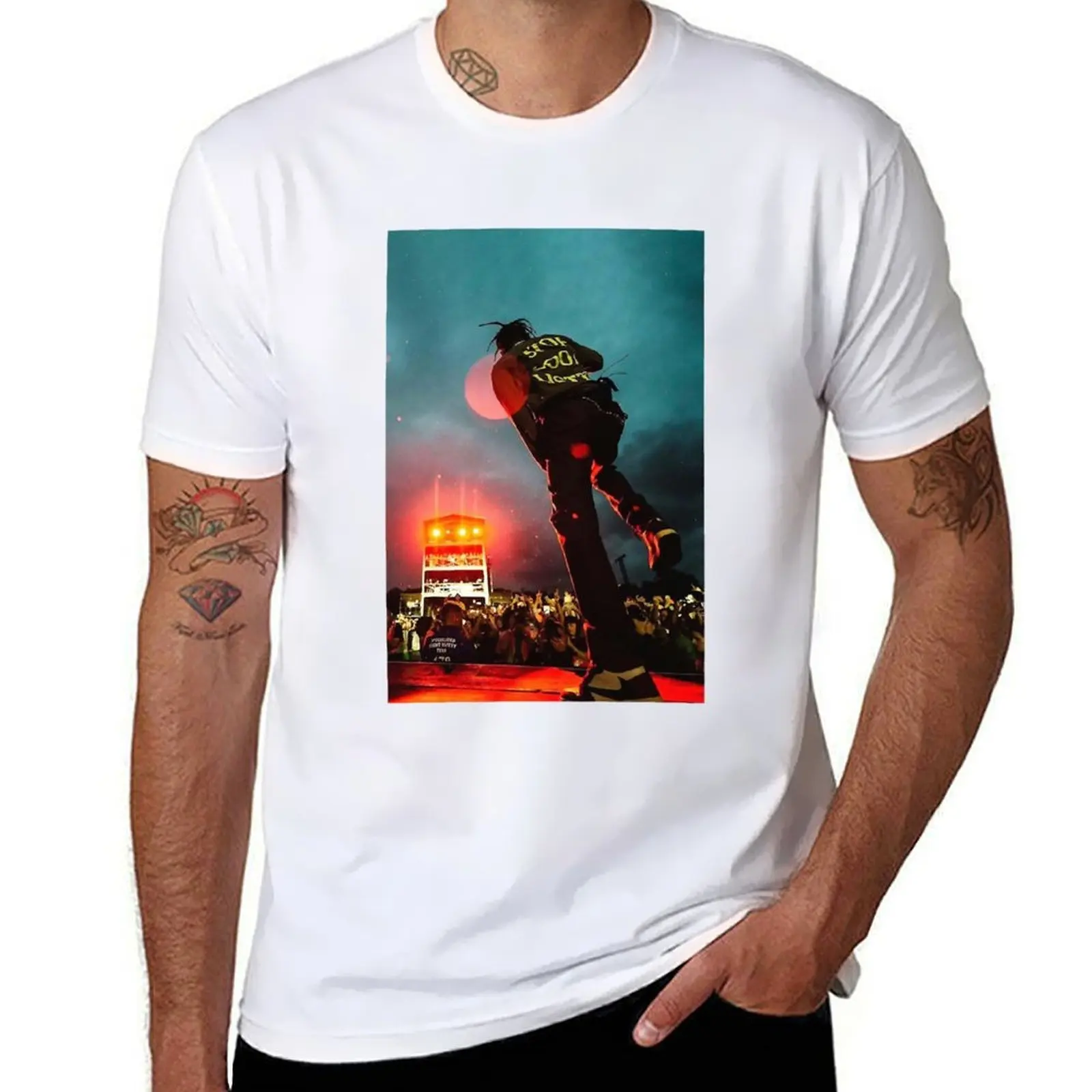 

Light Night T-Shirt man t shirts high quality luxury brand t shirts for man cotton funny T-Shirt