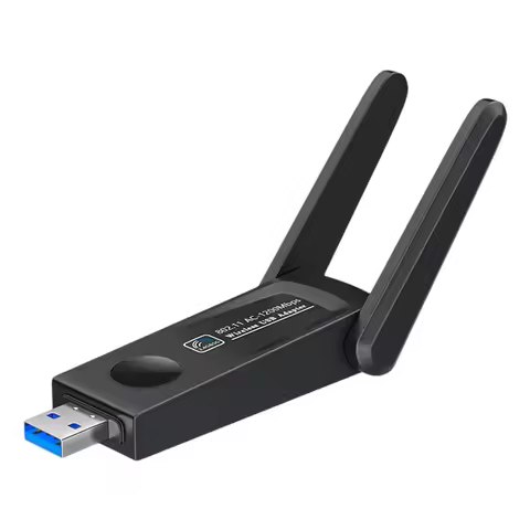 1200Mbps USB 3.0 Wireless Network Card Dual Band 2.4G 5Ghz Ethernet Receiver Wireless Transmitter Receiver for PC Desktop Laptop