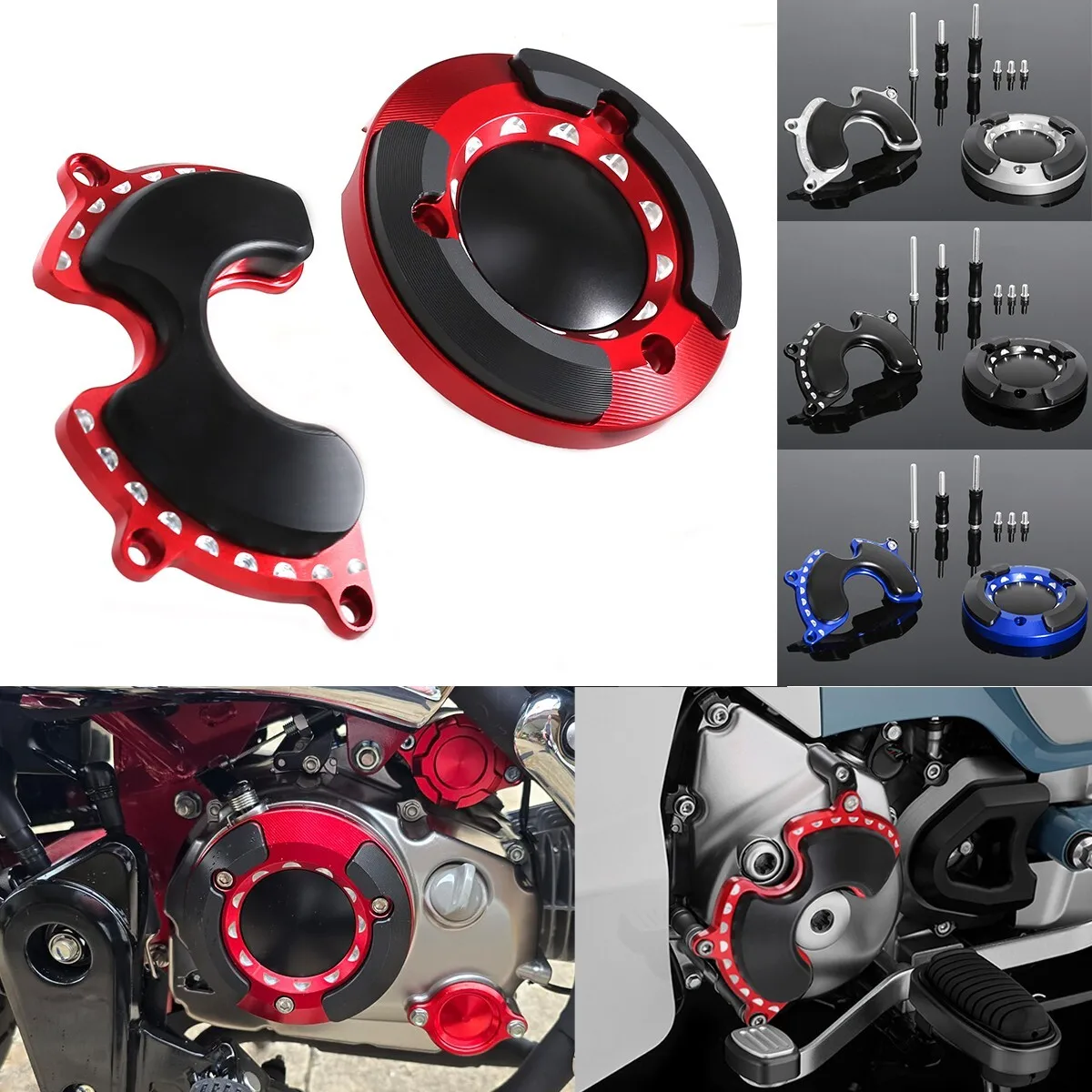 

CNC Engine Crankcase Cover Slider FOR Honda Monkey 125 SUPER CUB C125 2018-2021 CNC Engine Crankcase Cover Slider