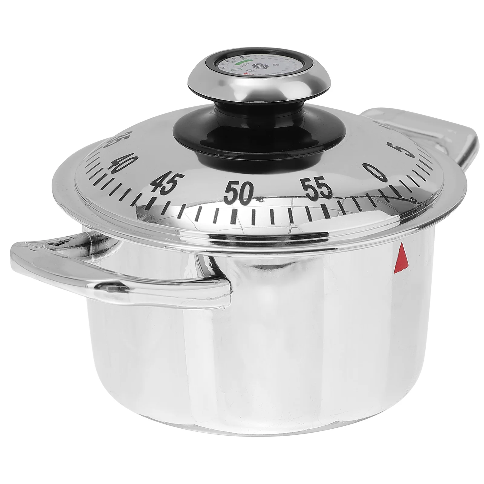 

Creative Kitchen Baking Alloy Mechanical Cooking Timer Wind Up Pot Shape Long Lasting Learning Tool for Kids Families