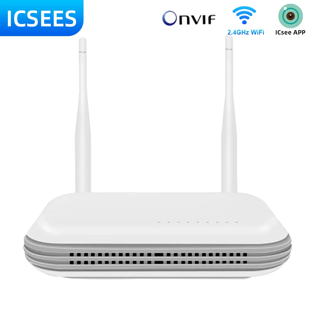 

8CH Mini Wifi NVR H.265+ CCTV System Surveillance Video Recorder For WIreless Security NVR System ICsee IP Recorder Human Detect