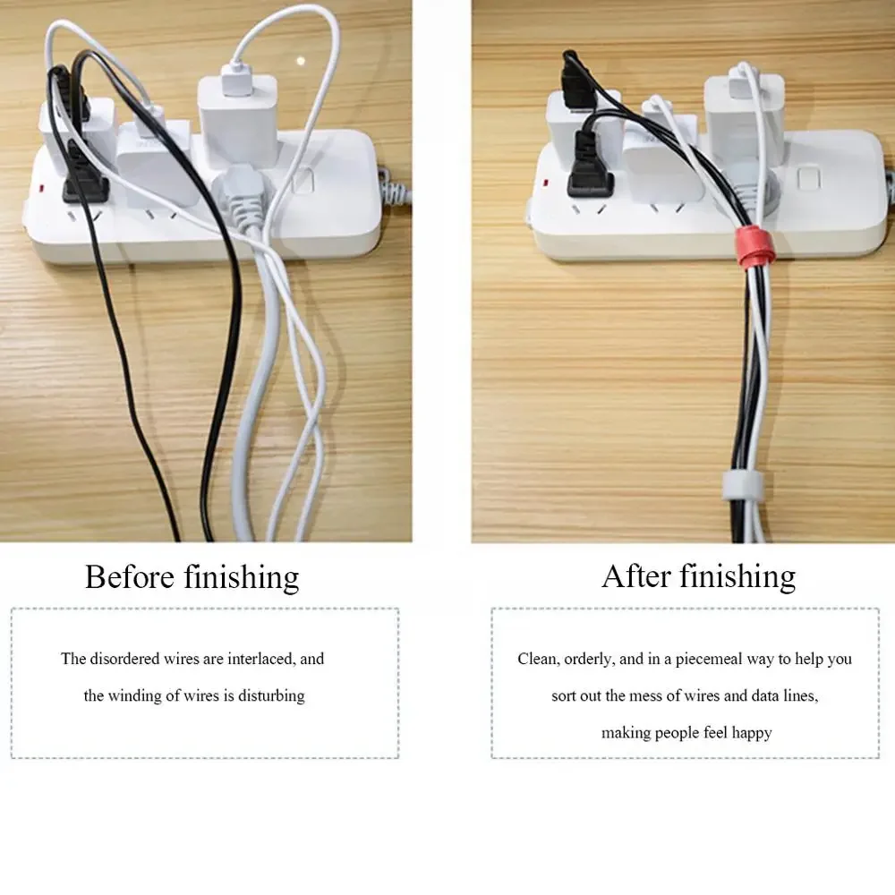 50 قطعة/100 قطعة العلاقات كابل قابلة للتحرير البلاستيك الملون قابلة لإعادة الاستخدام كابل العلاقات النايلون حلقة التفاف البريدي حزمة العلاقات T-نوع رباط للكابل سلك