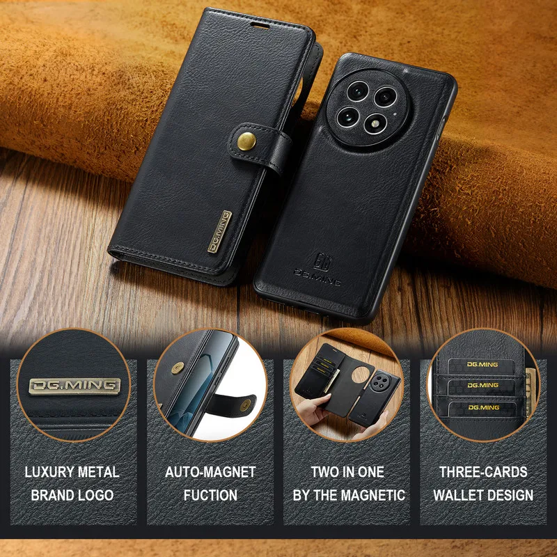 For Oneplus 15 5G 2IN1 Detachable Leather Wallet Case for OnePlus 13 Luxury Cover One Plus 13 15 Magnetic Flip Funda Shockproof
