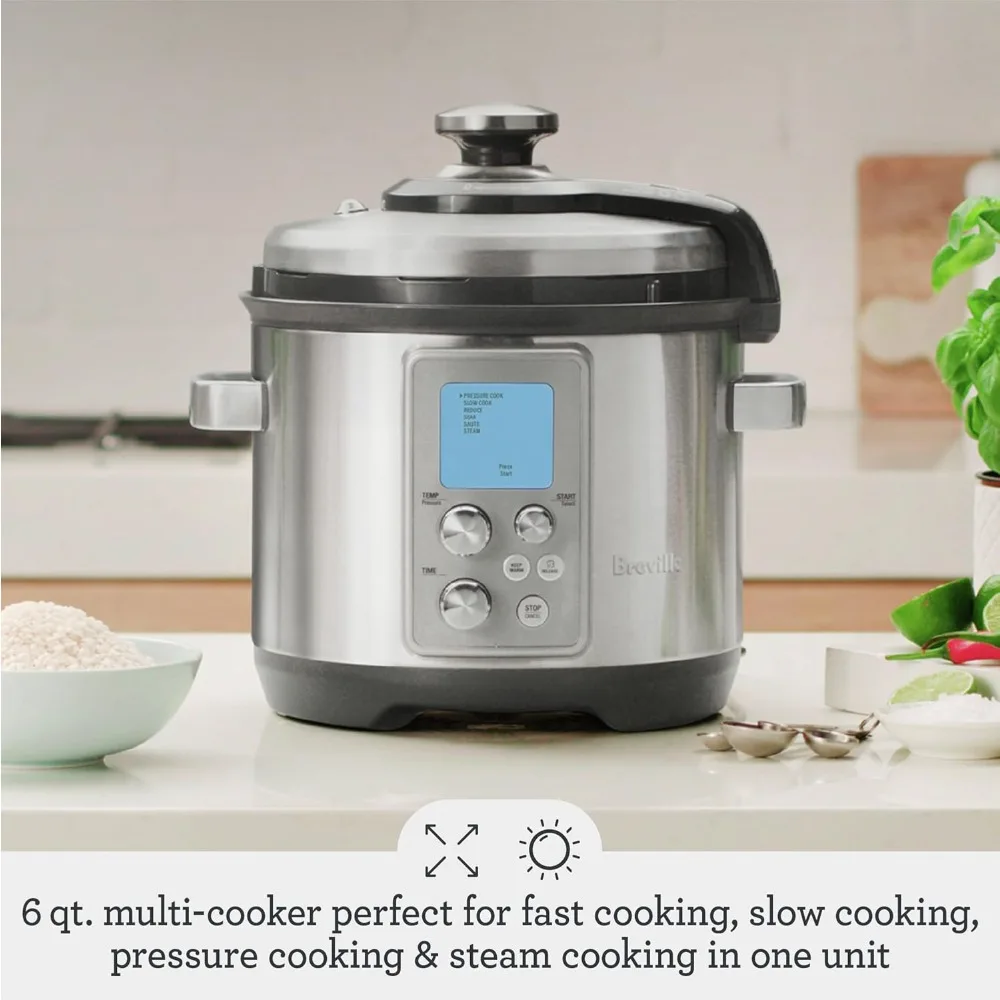 Fast Slow Pro Pressure Cooker BPR700BSS, Brushed Stainless Steel