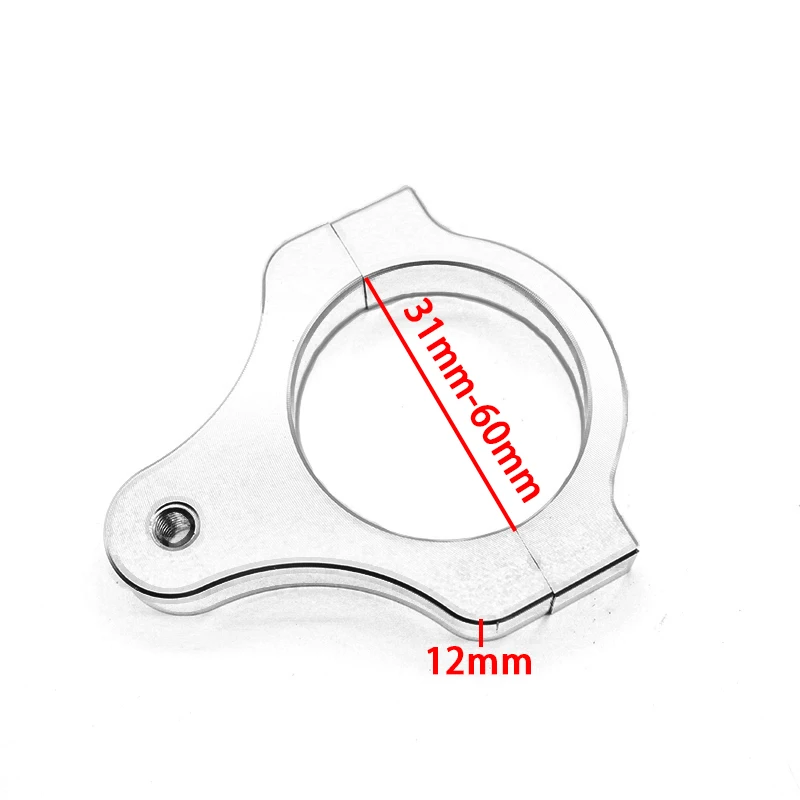 ACZ amortiguador de dirección de motocicleta, soporte de abrazadera de montaje de marco de horquilla, apto para accesorios de aluminio universales