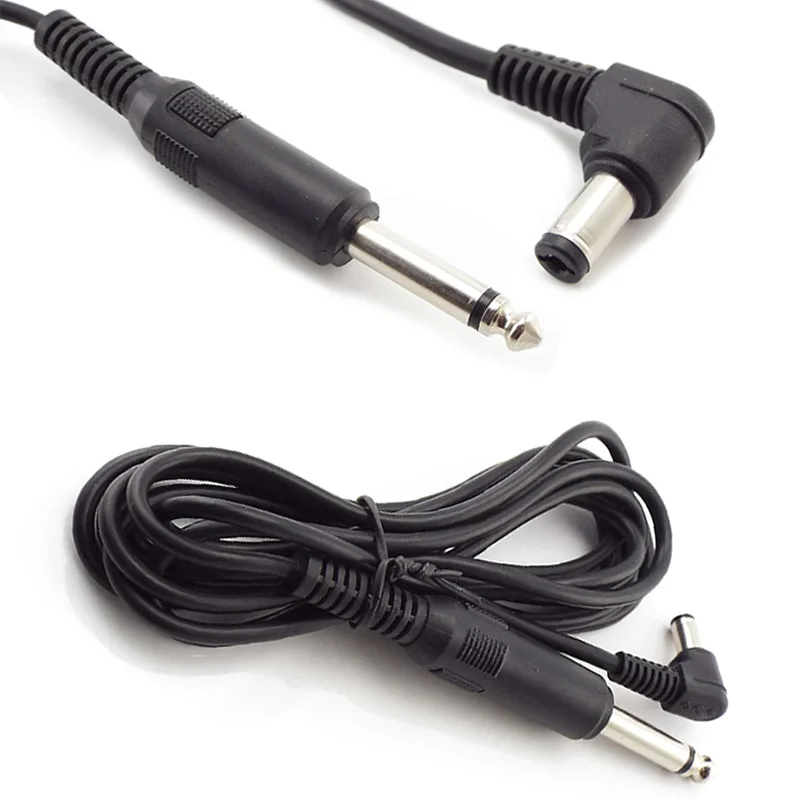 Soft Power Cable para Tattoo Machine, Audio Connection Adapter, microfone, Guitar Accessories, DC, 6.5mm, 1x6.5mm
