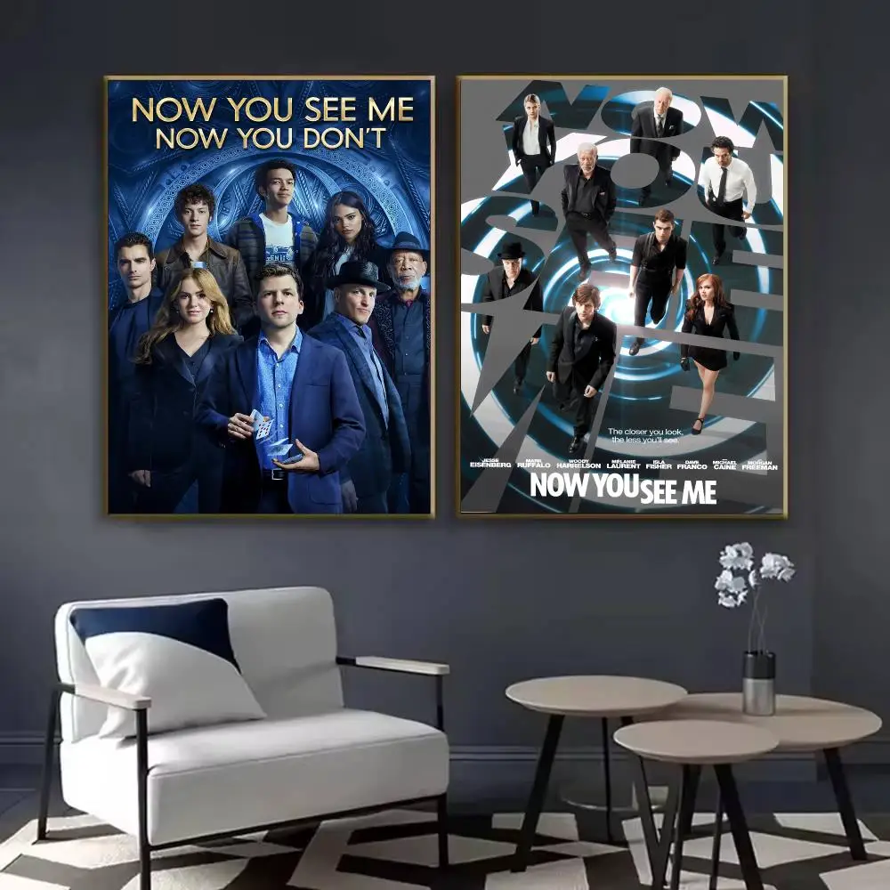 Now Y-You See Me 3 Poster Waterproof Sticky Wall Art Print For Bedroom Living Room Hallway Bar Home Decor