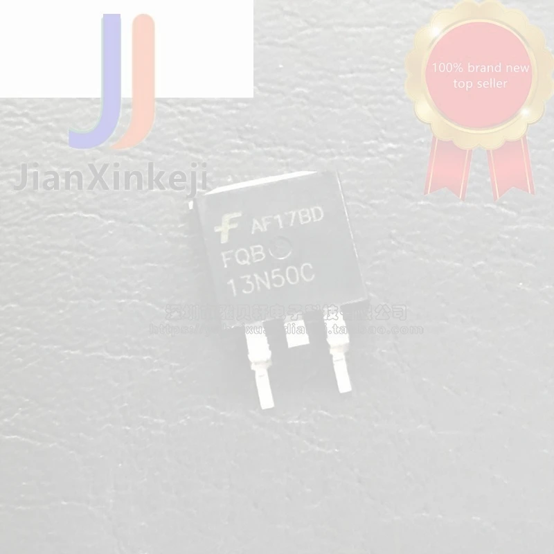 10pcs 100% orginal new FQB13N50C 13N50 SMD TO263 N channel 500V 13A field effect MOS tube connection