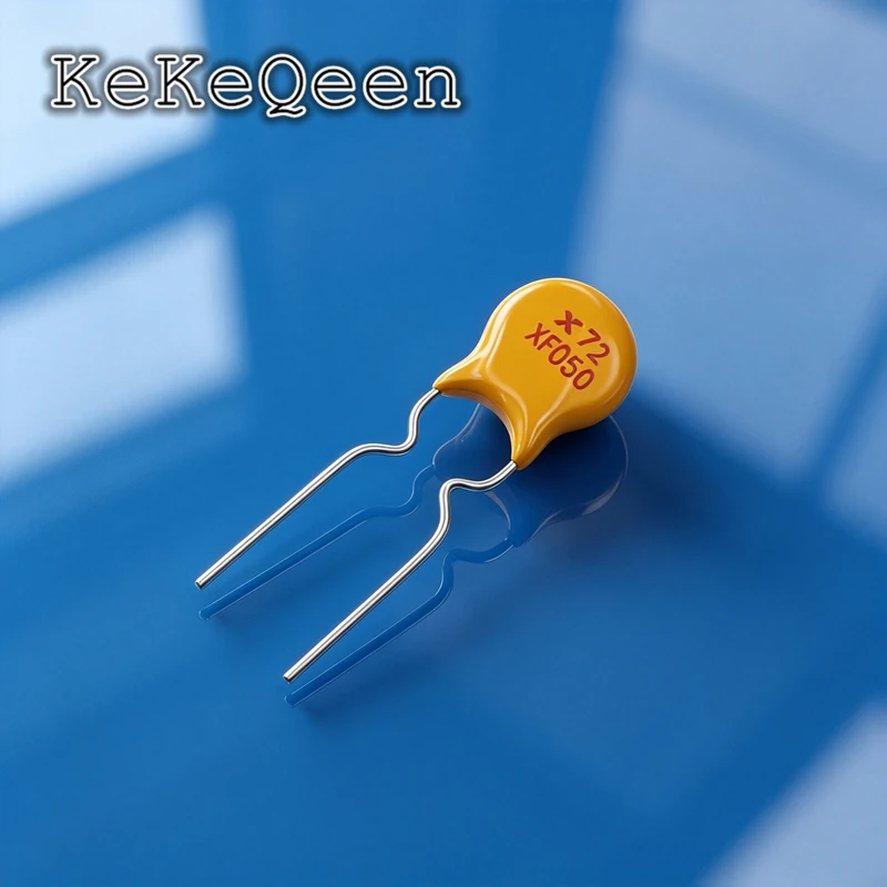 10Pcs/Lot PTC Plug In Self Recovery Fuse PPTC RXEF050 XF050 72V 0.5A 500MA DIP-2 Self Resettable Fuse