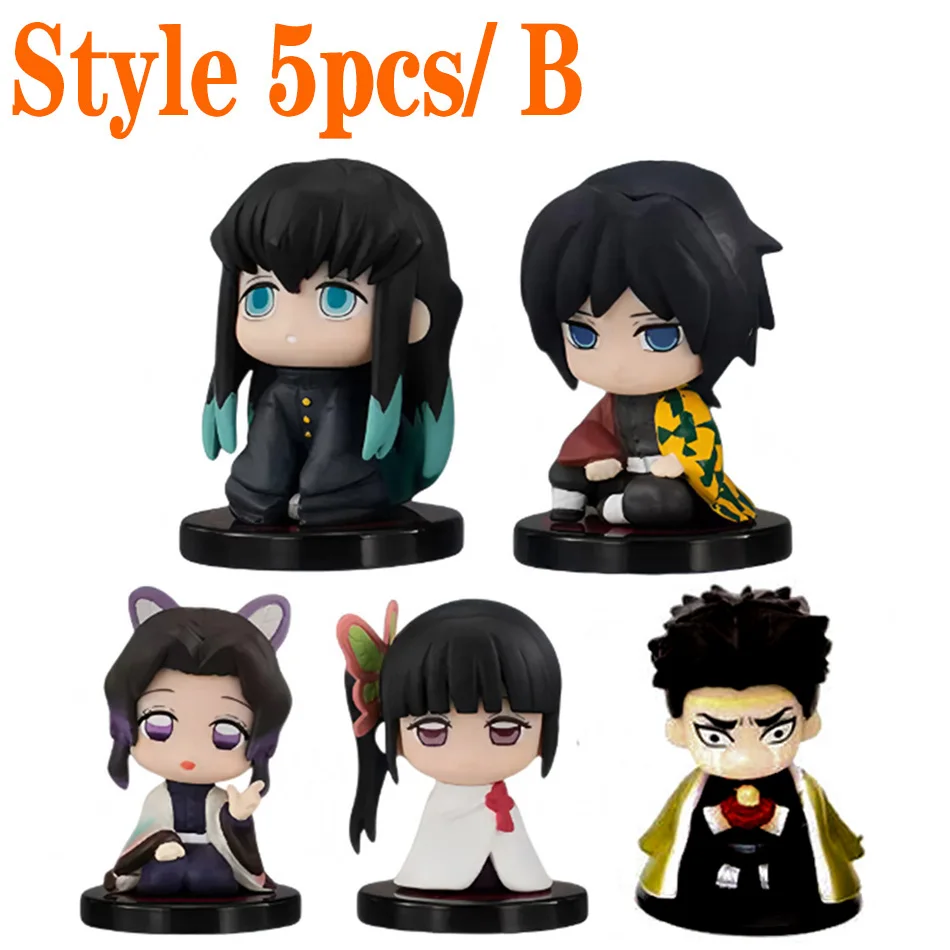 10 pz/set Demone Slayer Tanjiro Kamado Nezuko Anime Figura Del Fumetto Creativo Modello Personalizzato Ornamento Giocattolo A Sorpresa Regalo