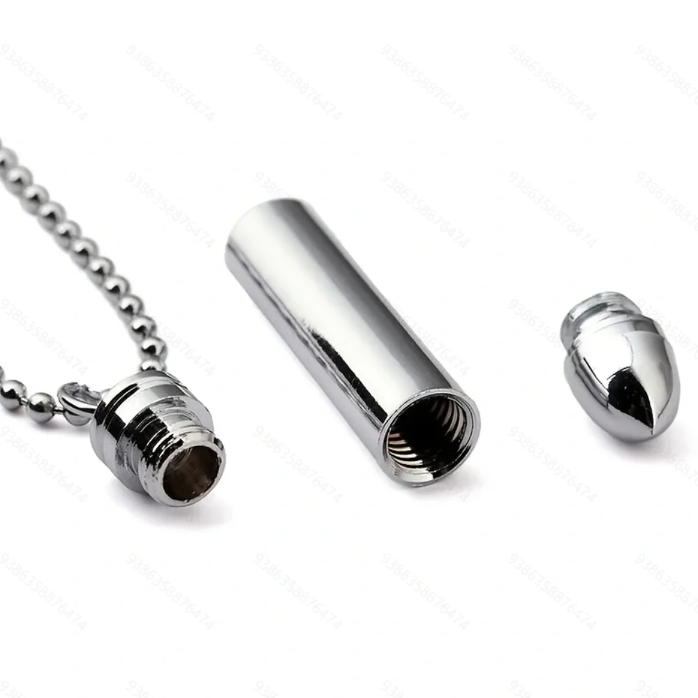 Wholesale Price Stainless Steel Cremation Pets Ash Tube Case Pendants Necklaces Urn Box Jewelry
